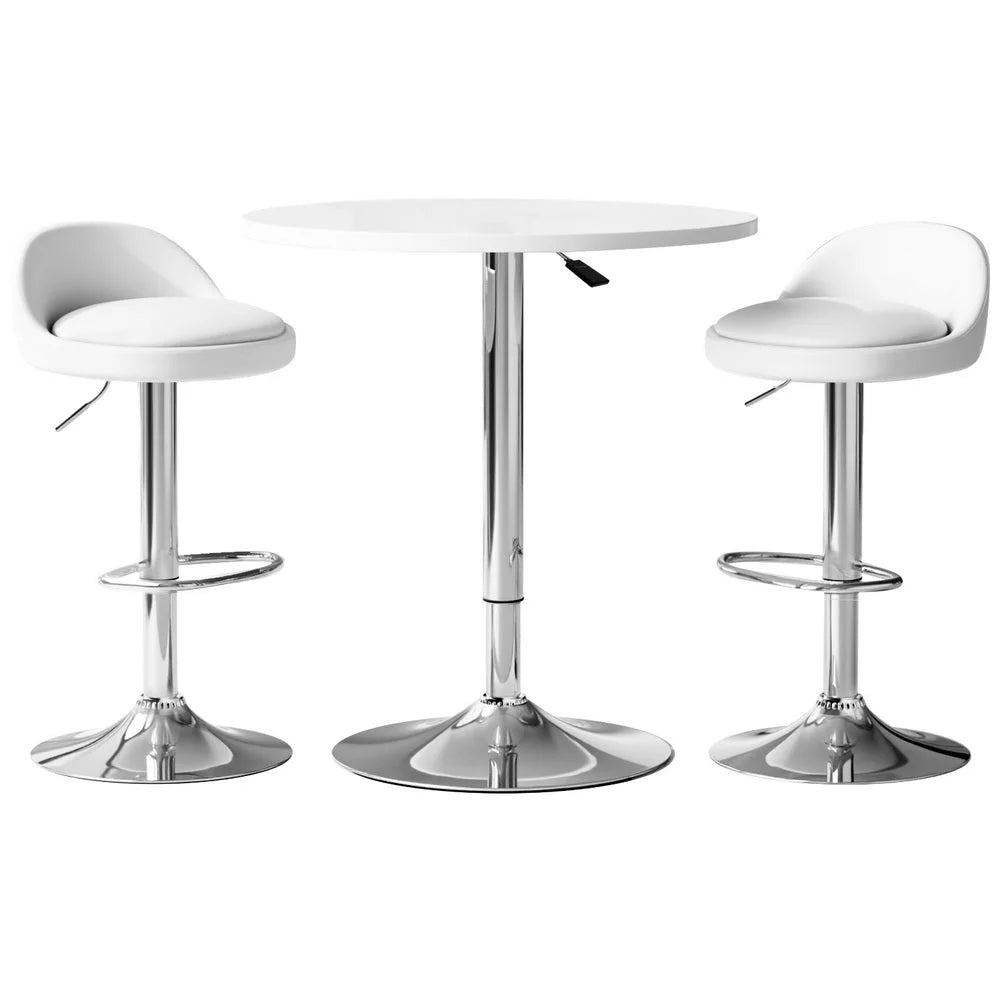 Bar table and stools set
