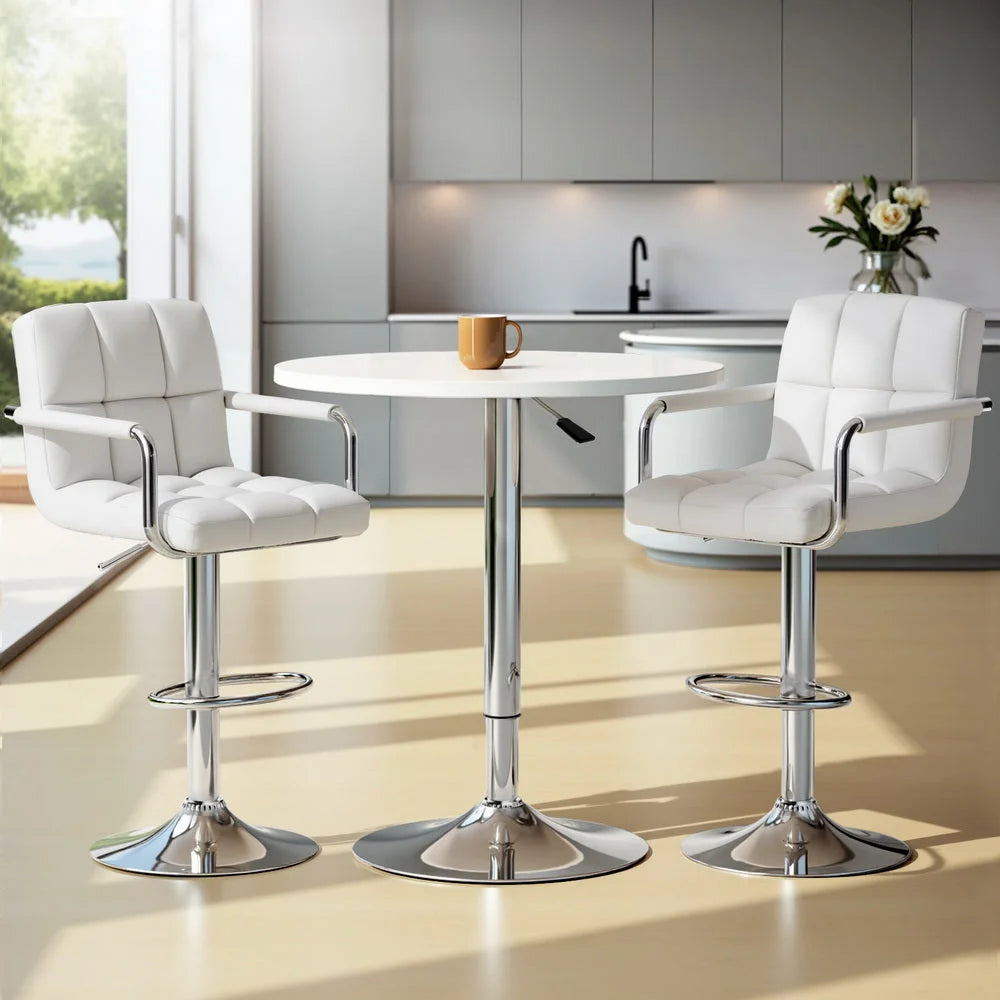 Artiss Bar Table and Stools Set Dining Desk Kitchen Chairs