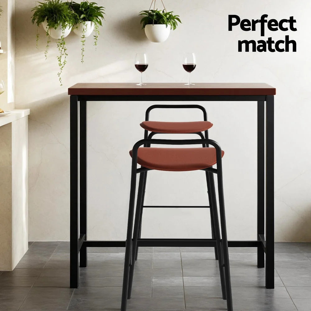 Artiss Bar Table and Stools Set Dining Desk Kitchen Chairs