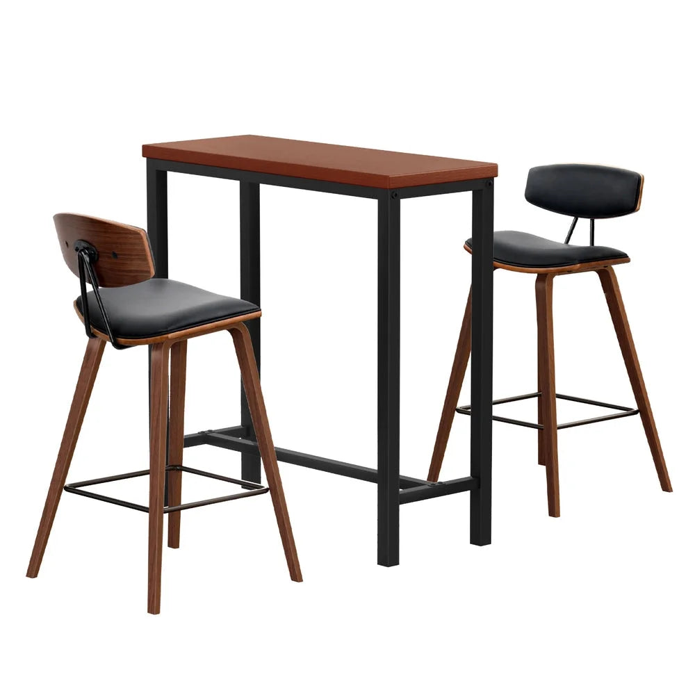 Bar table and stools set
