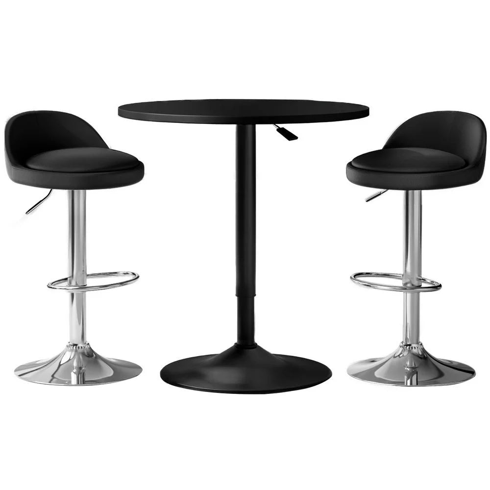 Bar table and stools set