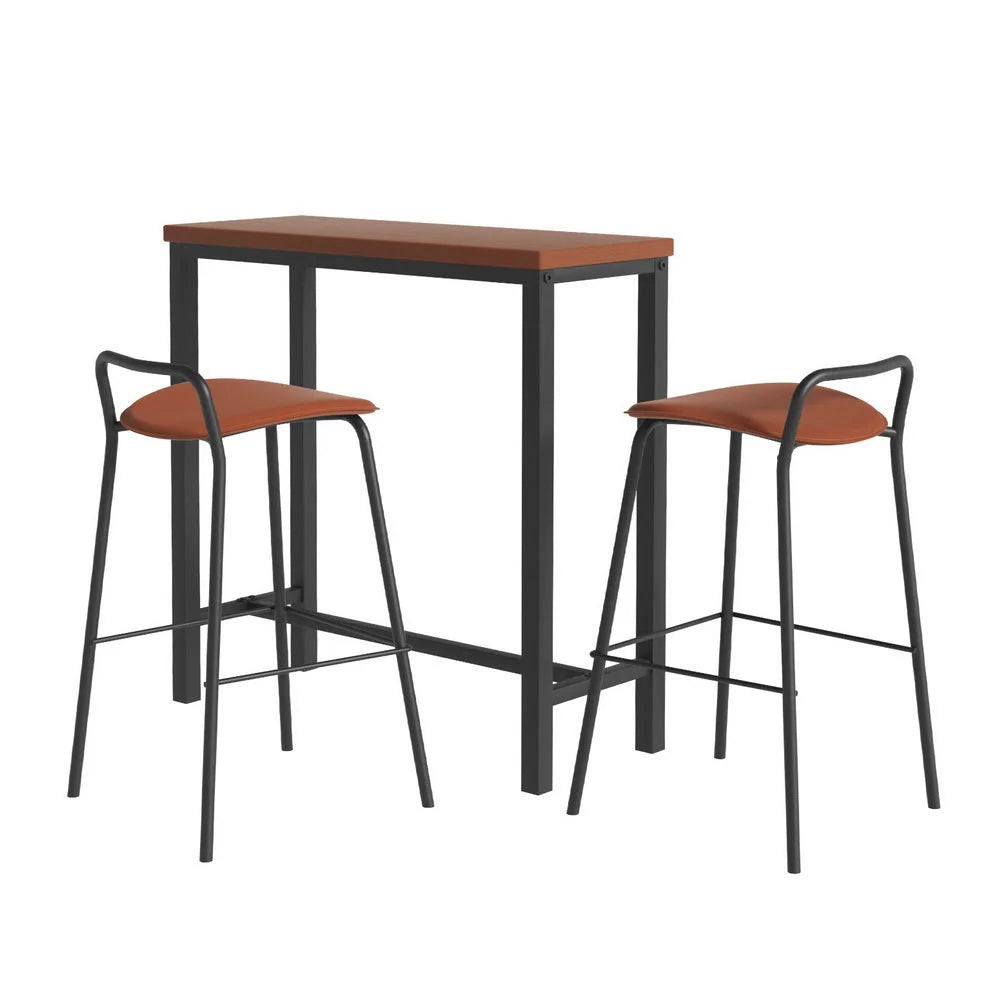 Artiss Bar Table and Stools Set Dining Desk Kitchen Chairs