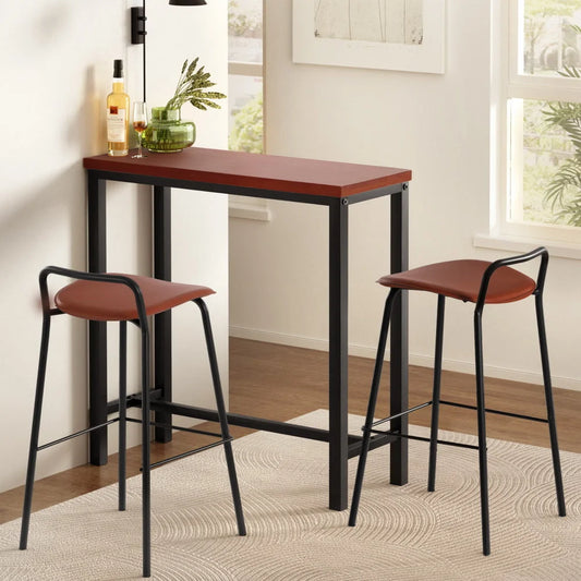 Artiss Bar Table and Stools Set Dining Desk Kitchen Chairs
