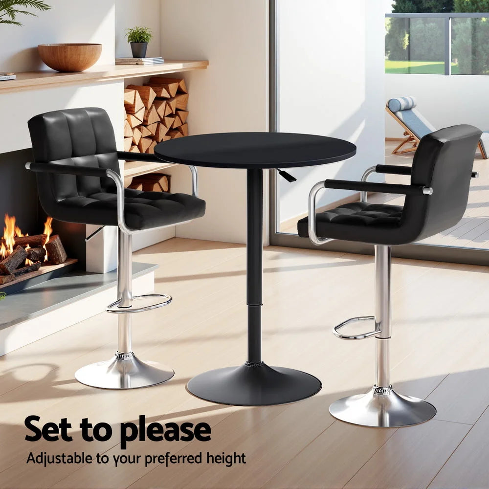 Artiss Bar Table and Stools Set Dining Desk Kitchen Chairs