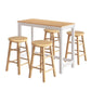 Bar Table and Stools Set Dining Desk Kitchen