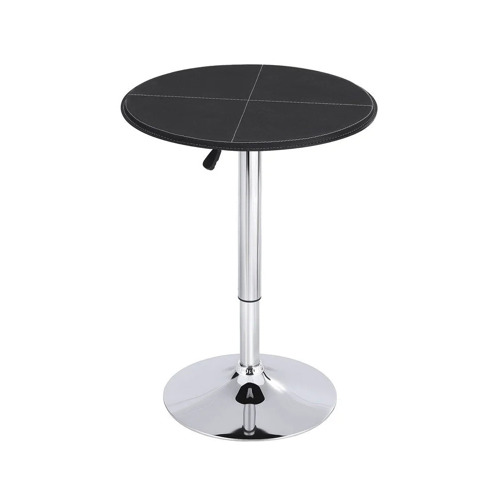 Bar Table Round Swivel Height Adjustable 62cm Modern