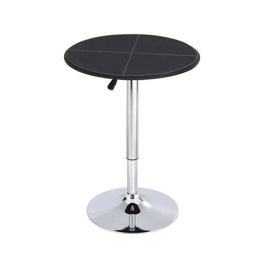 Bar Table Round Swivel Height Adjustable 62cm Modern