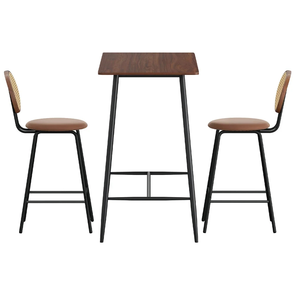 Artiss Bar Table Stools Set Dining Desk Industrial Kitchen
