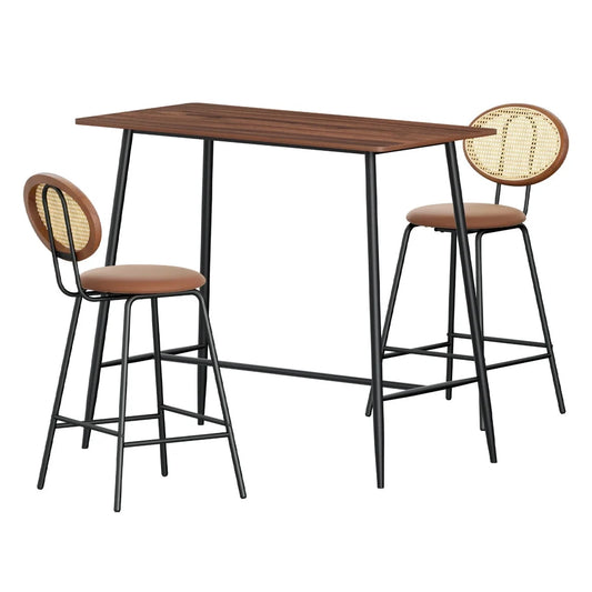 Artiss Bar Table Stools Set Dining Desk Industrial Kitchen