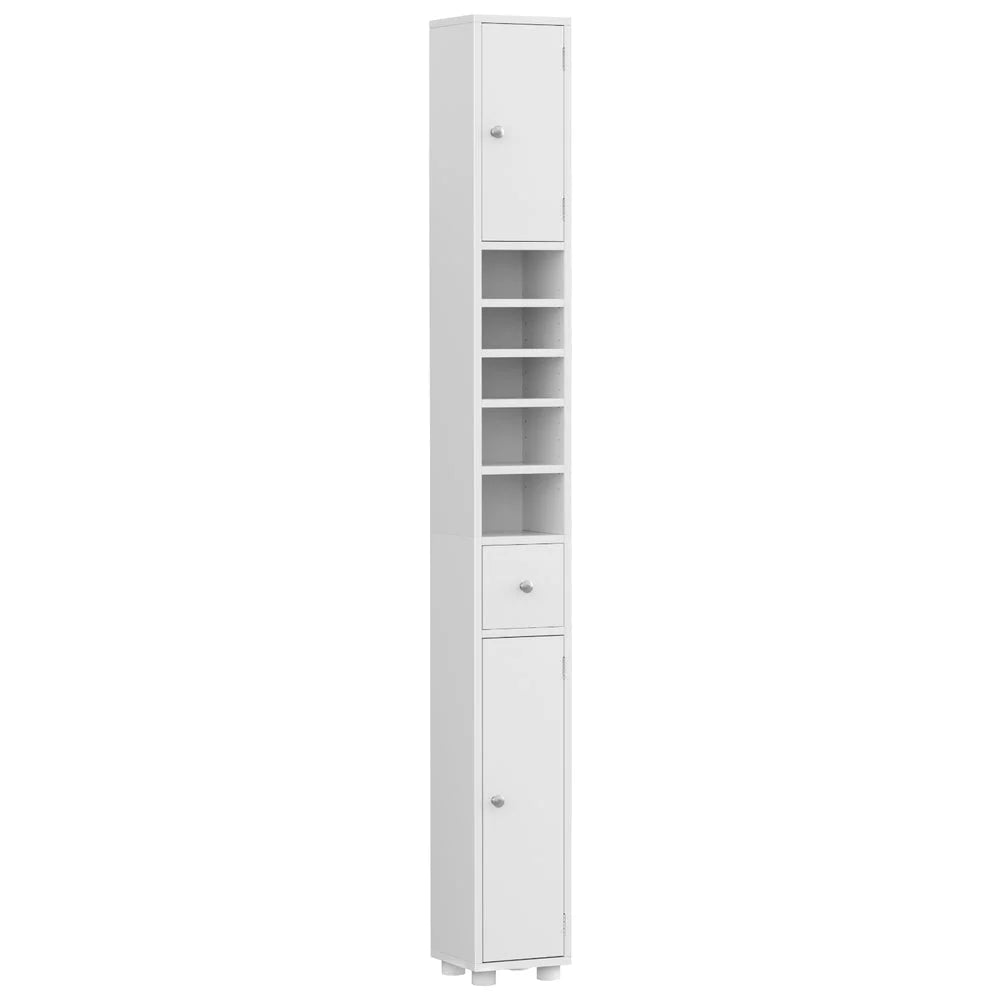 Artiss Bathroom Storage Cabinet 180cm Tall Slim Floor