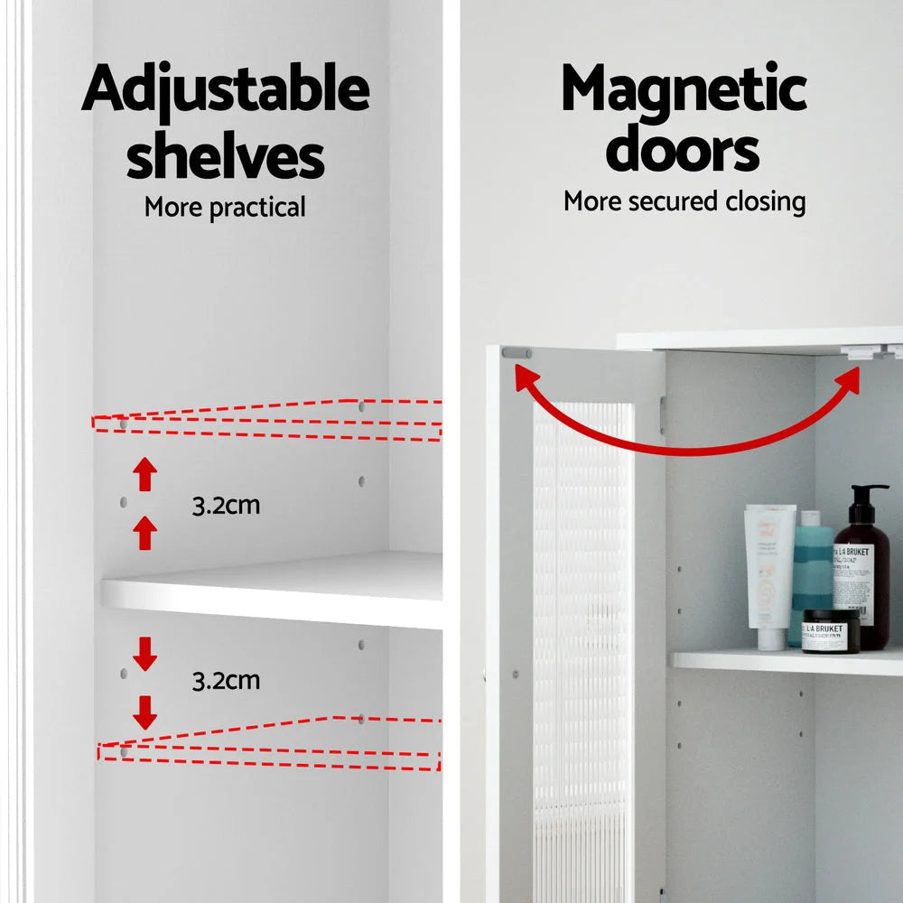 Artiss Bathroom Storage Cabinet 80cm Buffet Sideboard Floor