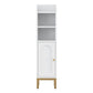 Artiss Bathroom Storage Cabinet Floor Organizer Toilet Corner Adjustable Shelf with Door product listing photo