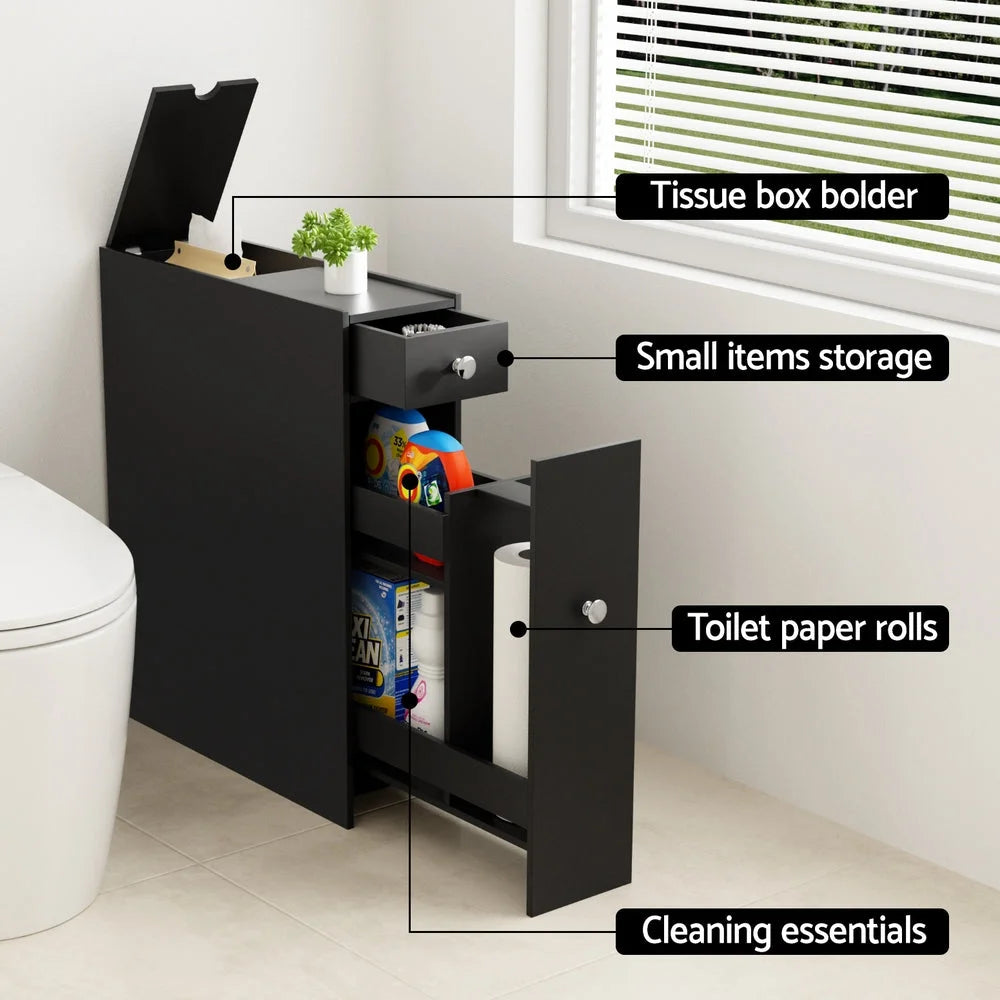 Artiss Bathroom Storage Cabinet Toilet Slim Tissue Box