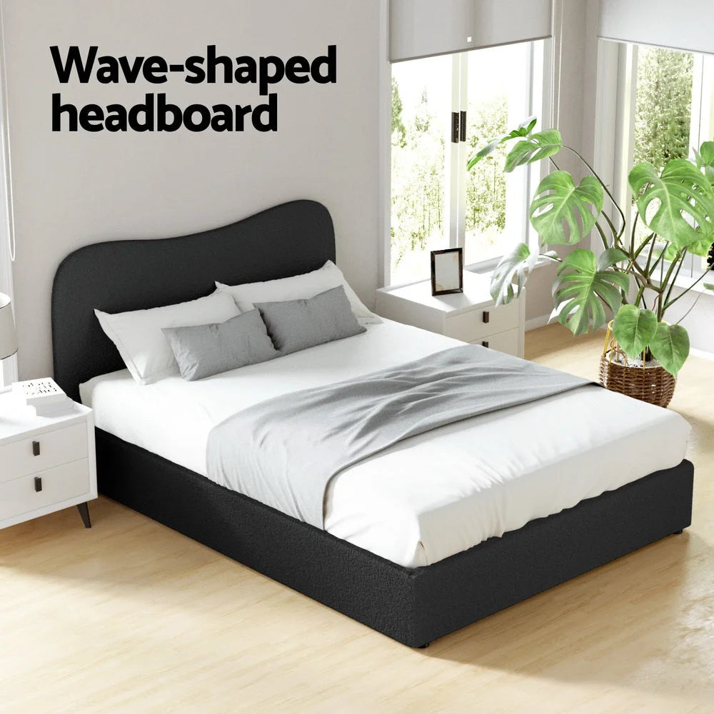 Bed double size with display setup and product form