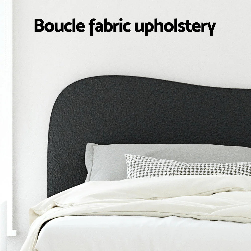 Bed Frame Double Size Boucle DARA