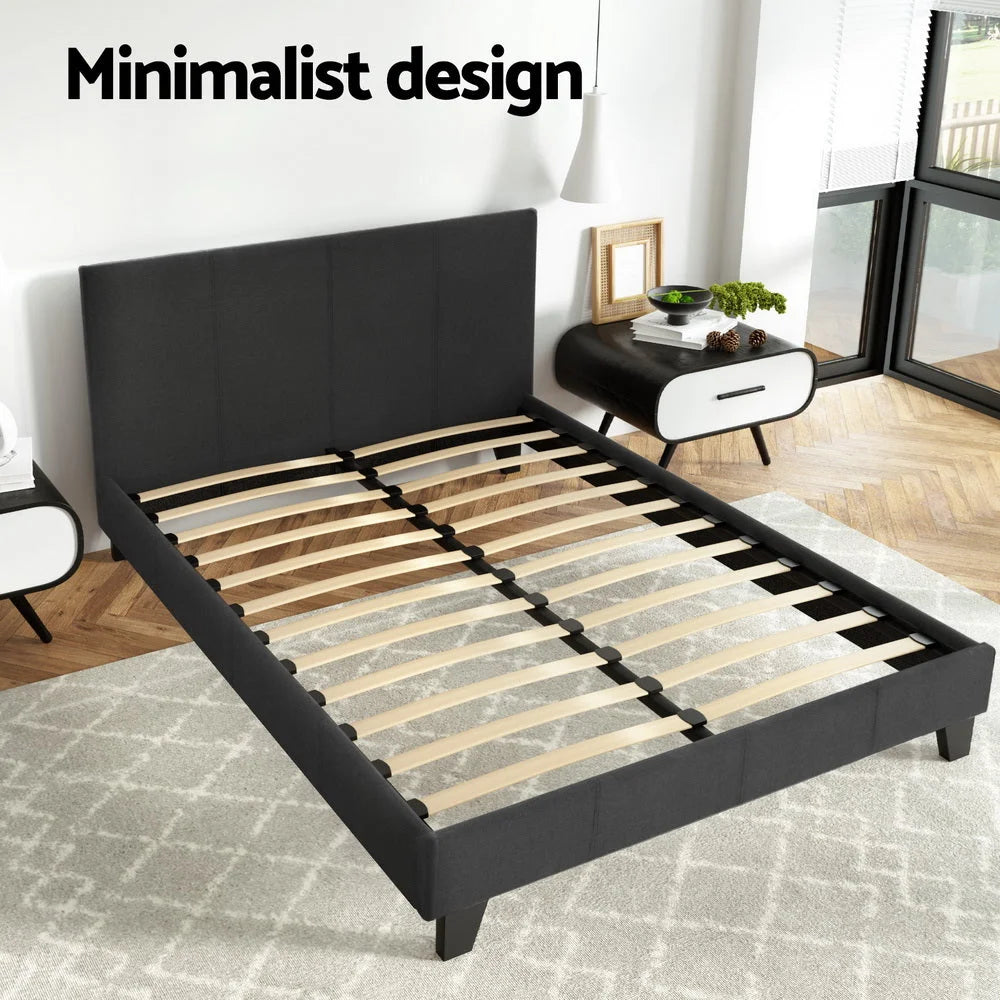 Bed frame with double size neo bedroom