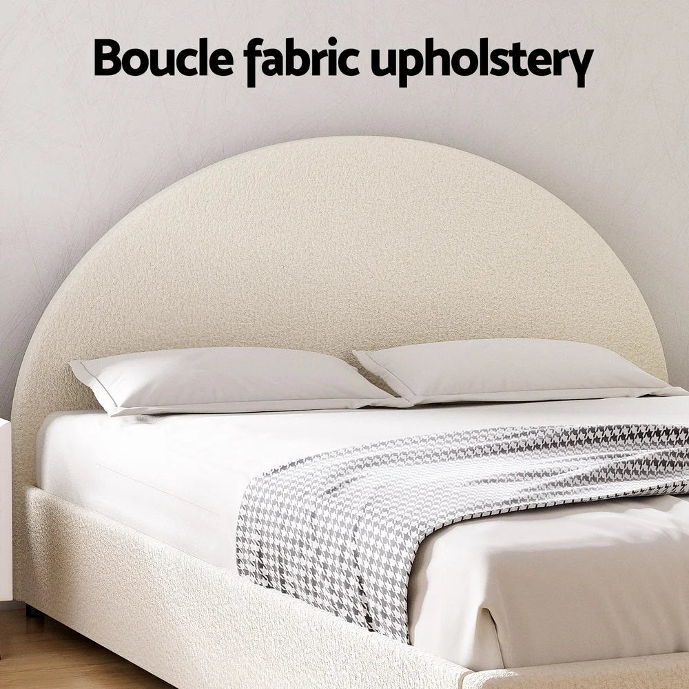 Bed Frame Gas Lift Strorage Beds Fabric