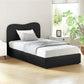 Bed king single with side rails and bedroom frame details