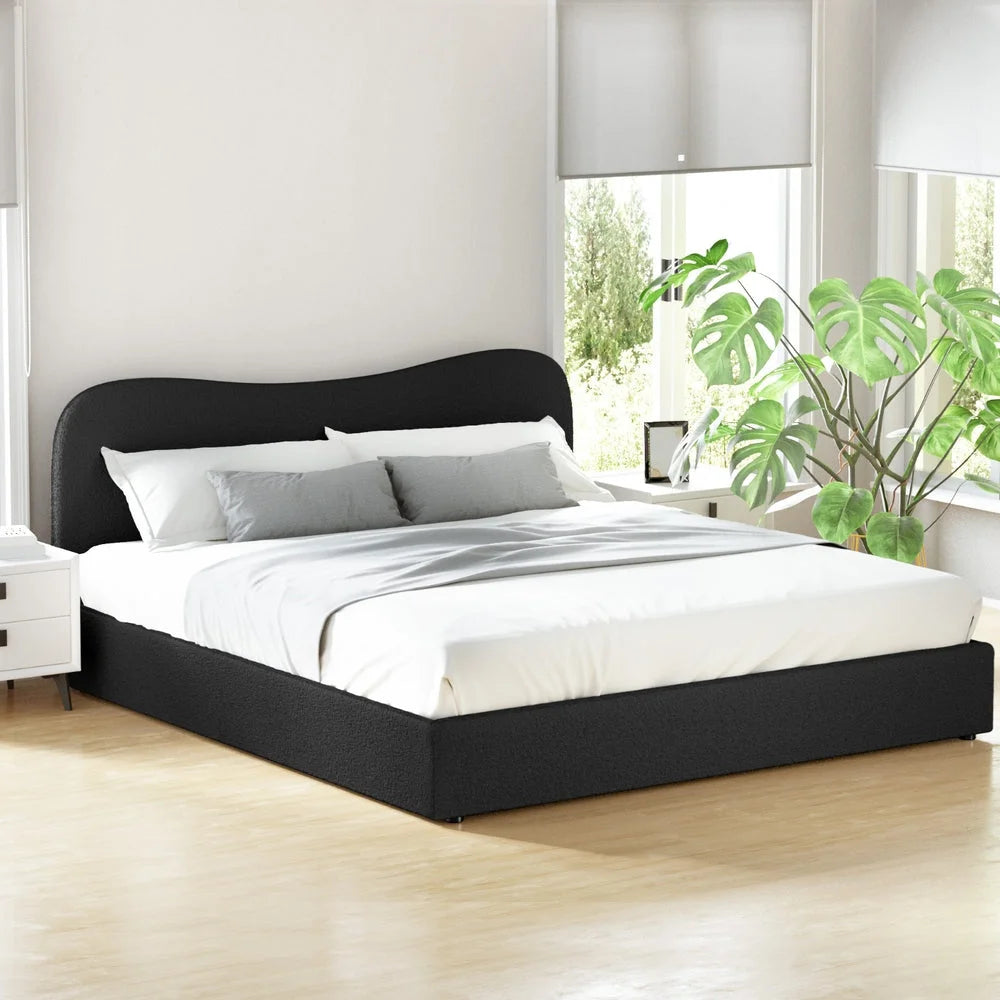 Artiss Bed Frame King Size Boucle DARA - Furniture >