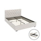 Artiss Bed Frame Queen Size Gas Lift Beige VILA - Furniture