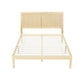 Artiss Bed Frame Queen Size with Rattan Headboard Wooden