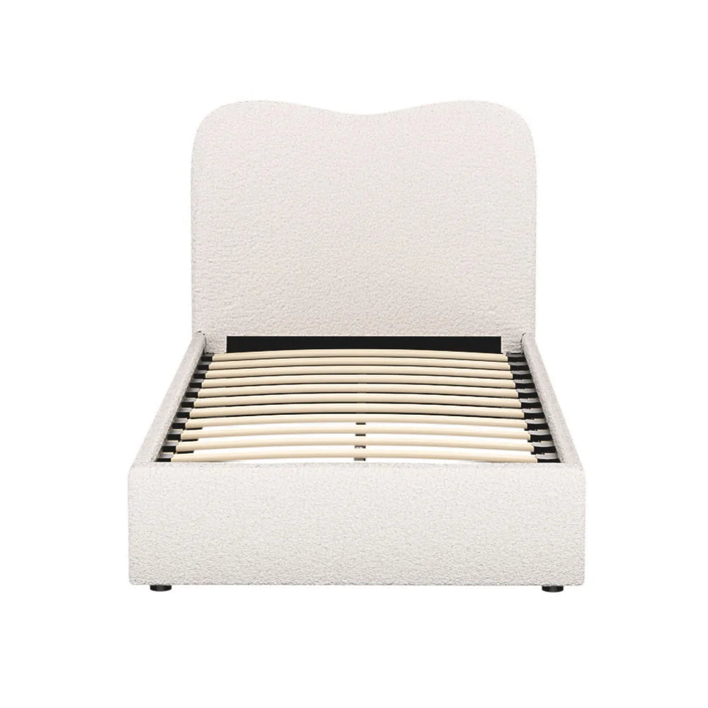 Bed single size with tabletop context and item shape