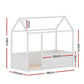 Bed Frame Wooden Kids House Single