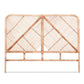 Artiss Bed Headboard Double Bedhead Rattan - FRED Pine