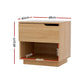 Artiss Bedside Table 1 Drawer 1 Shelf Nightstand Pine
