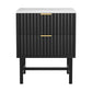 Artiss Bedside Table 2 Drawers - Black - Furniture >