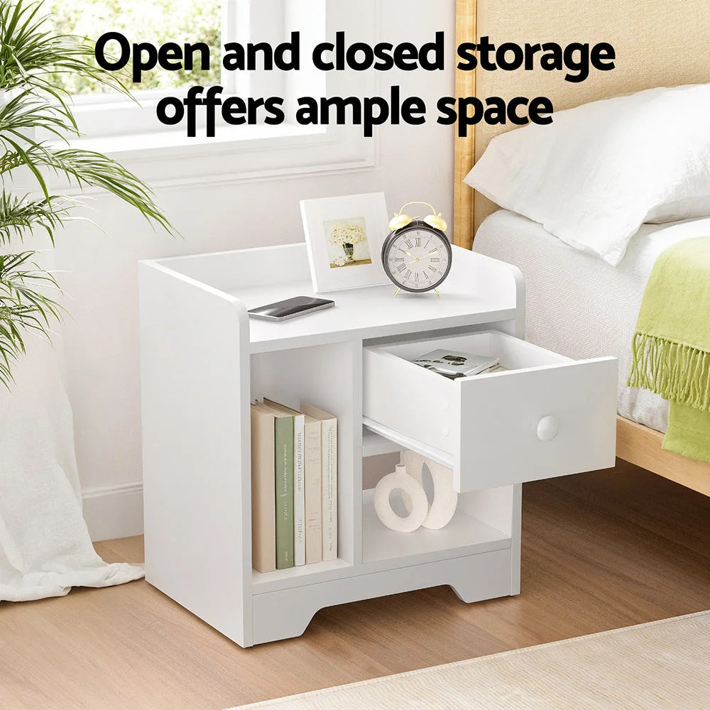 Artiss Bedside Table Drawer Nightstand Side End Table