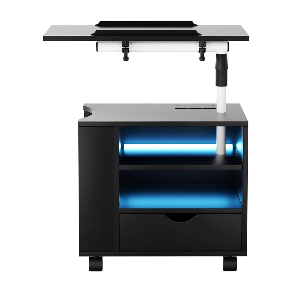 Bedside table USB with size cues and product form