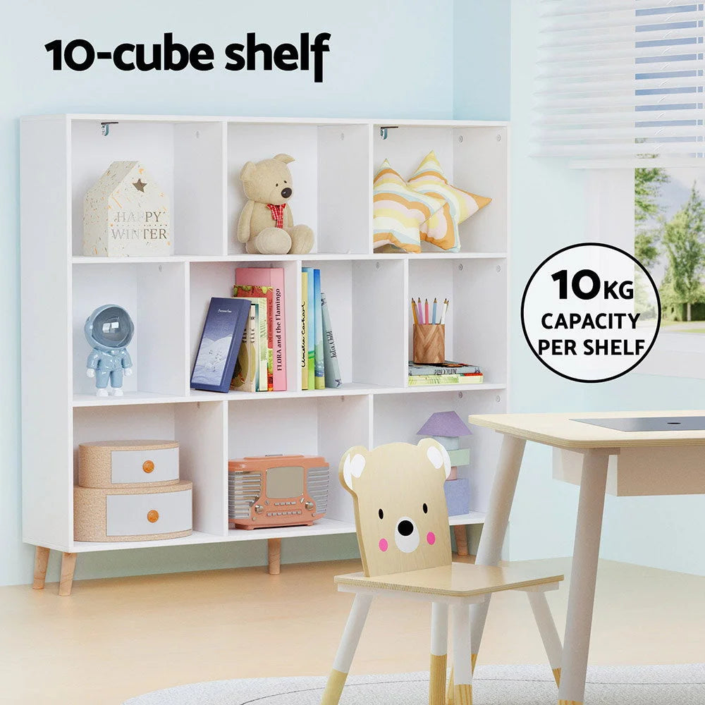 Bookshelf for book and display storage