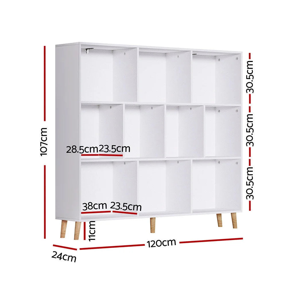 Bookshelf with tiers cubes cora living