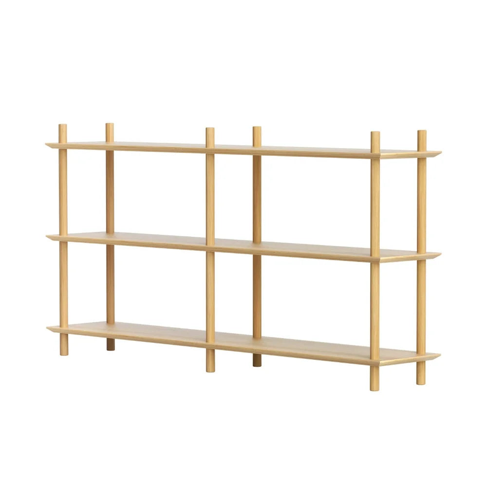 Bookshelf 3 Tiers Bookcase Shelves Wooden Storage Stand