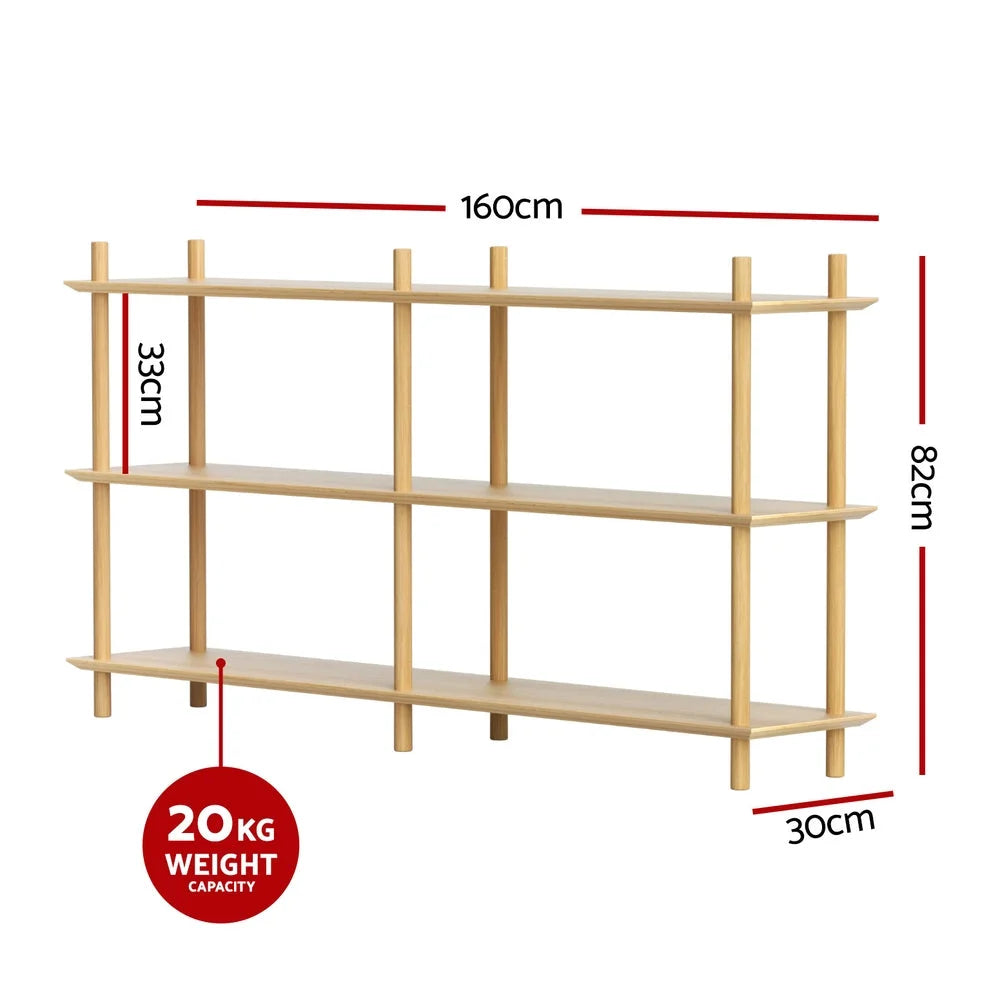 Storage rack with bookshelf tiers open shelves and sturdy frame