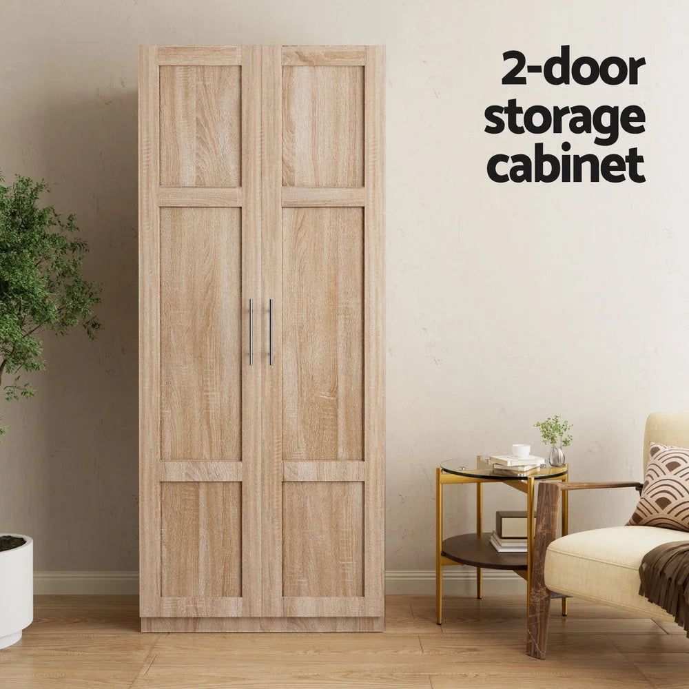 Sideboard cabinet with multiple compartments and lock mechanism