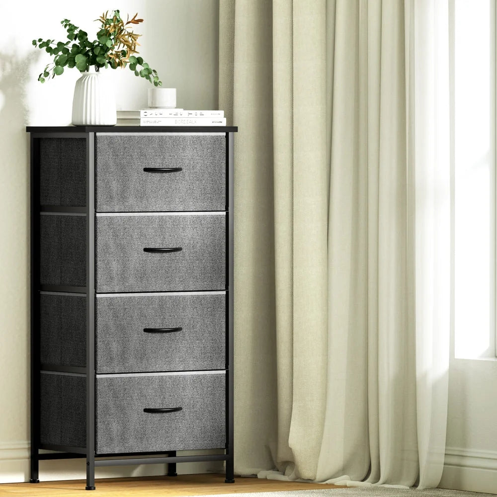 Chest of 4 Drawers Storage Dresser