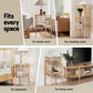 Artiss Coffee Table 2-Tier Round Wood - Furniture > Living
