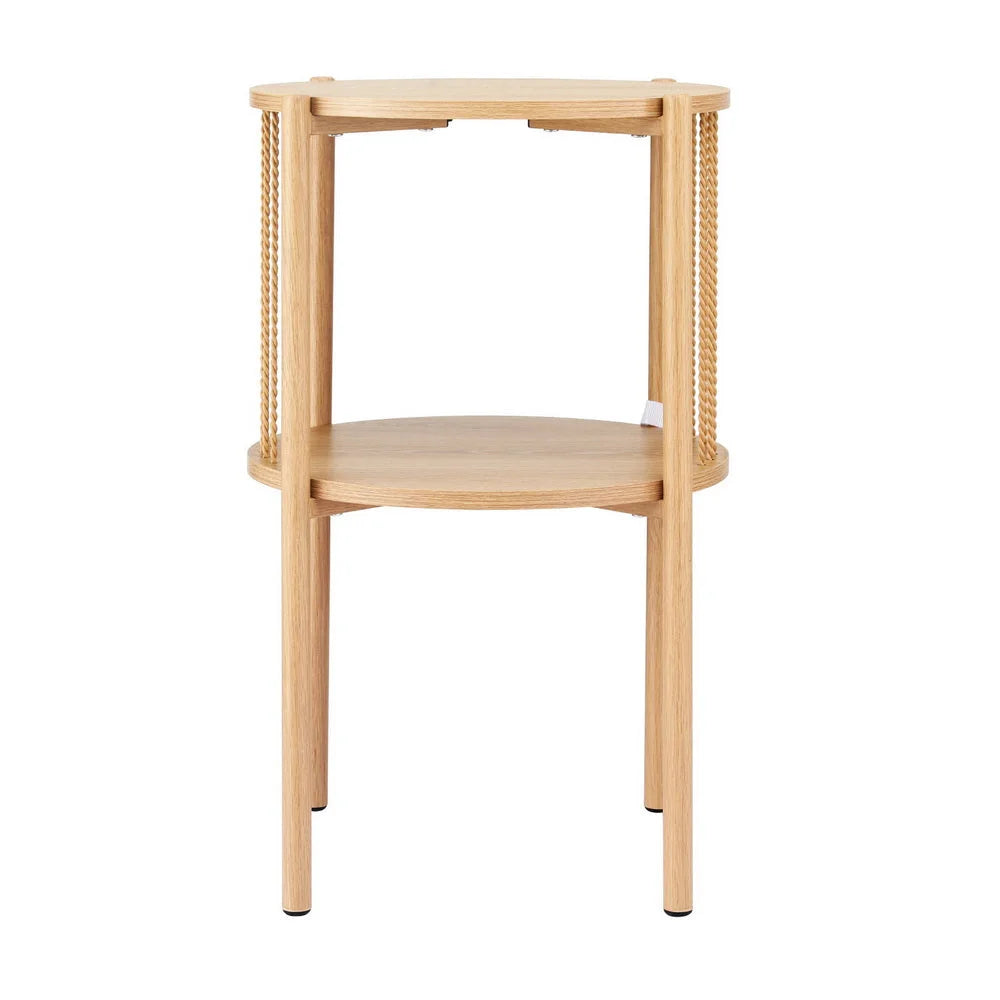 Artiss Coffee Table 2-Tier Round Wood - Furniture > Living