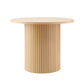 Artiss Coffee Table Round Fluted - Furniture > Living Room