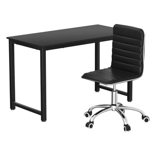 Artiss Computer Desk 120cm Executive Office Chairs Set PU