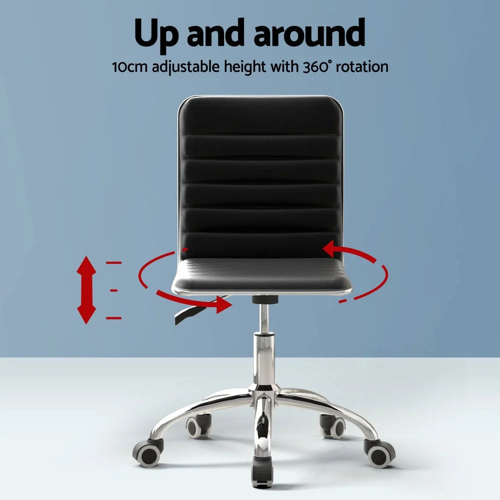 Artiss Computer Desk 120cm Executive Office Chairs Set PU