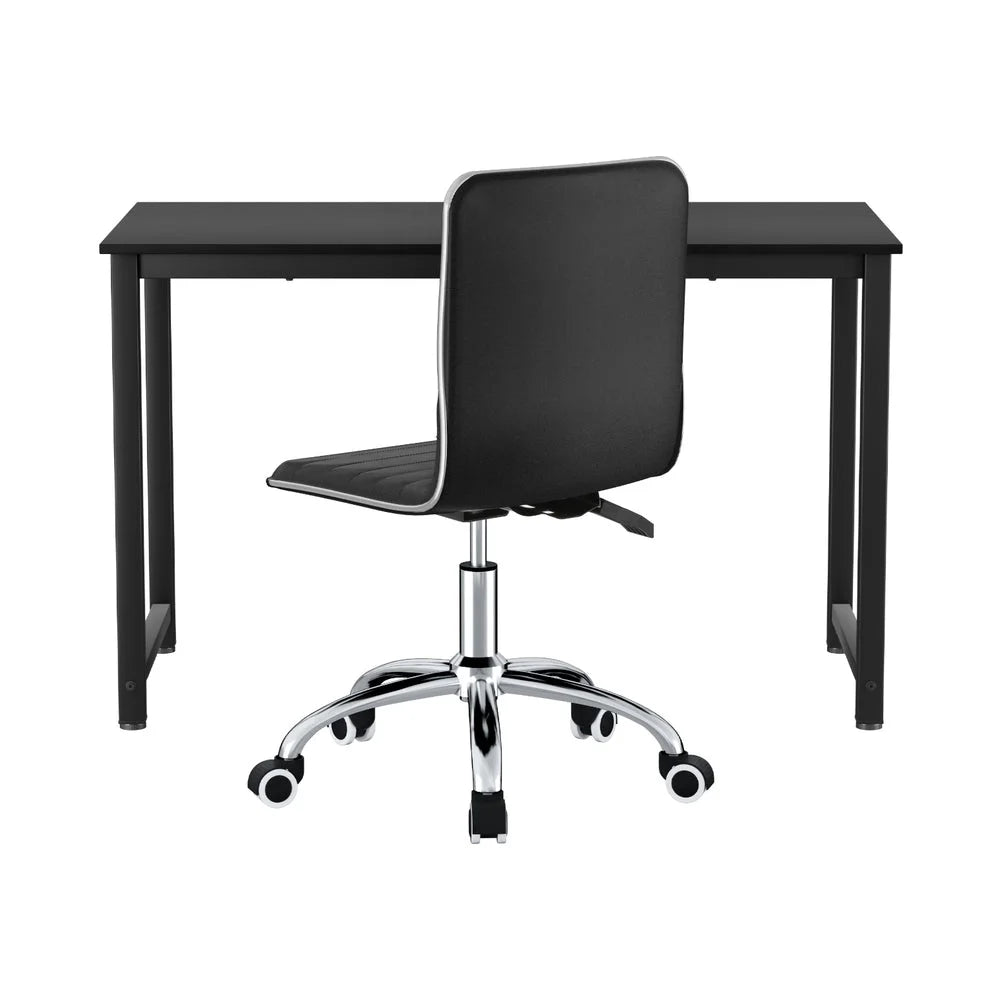 Artiss Computer Desk 120cm Executive Office Chairs Set PU