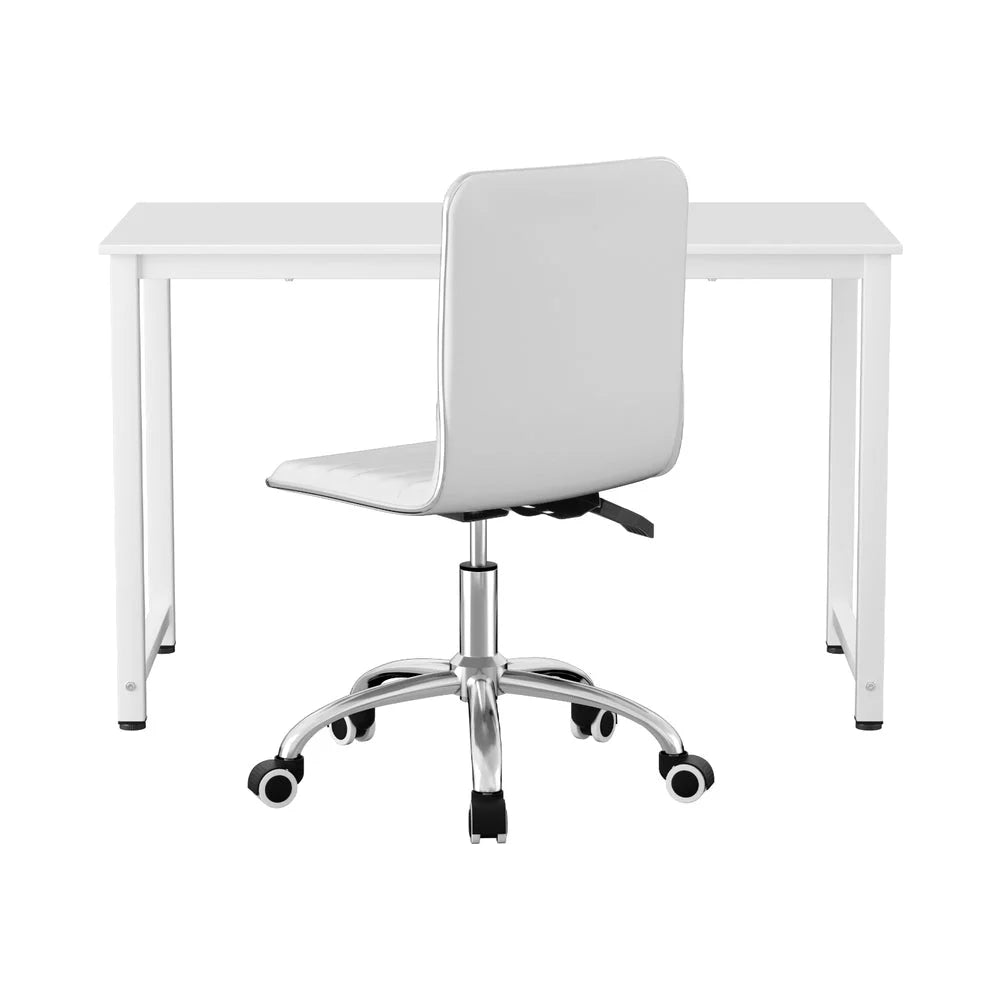 Artiss Computer Desk 120cm Executive Office Chairs Set PU
