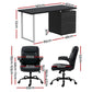 Computer Desk Executive Office Chairs with Sets Black