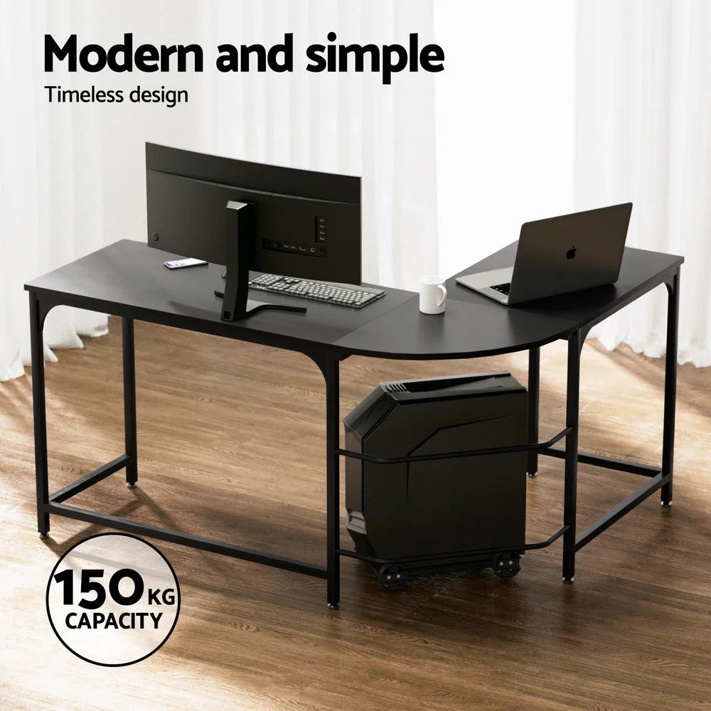 Office chair with computer desk l shape corner