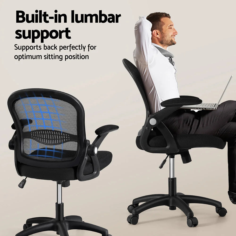 Artiss Computer Desk Mesh Office Chair Set Desks