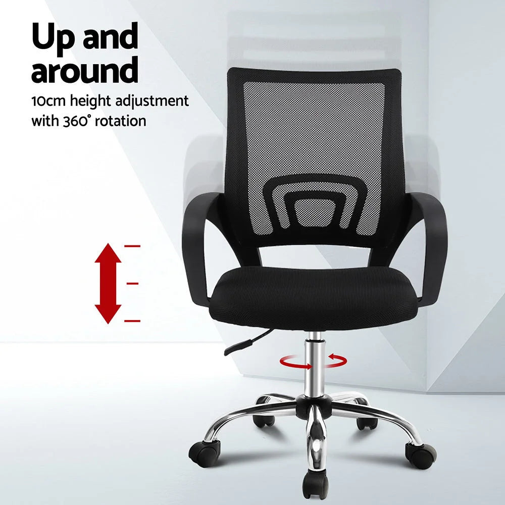 Artiss Computer Desk Mesh Office Chair Set Foldable Home