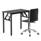 Artiss Computer Desk Office Chair PU Leather Set Foldable
